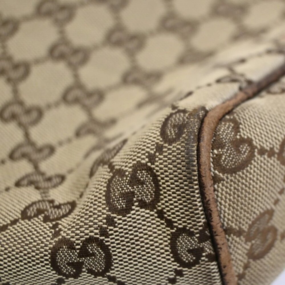GUCCI GG Pattern Crossbody Messenger Bag Canvas Leather Beige Brown SHW 36KC013 - Picture 16 of 16